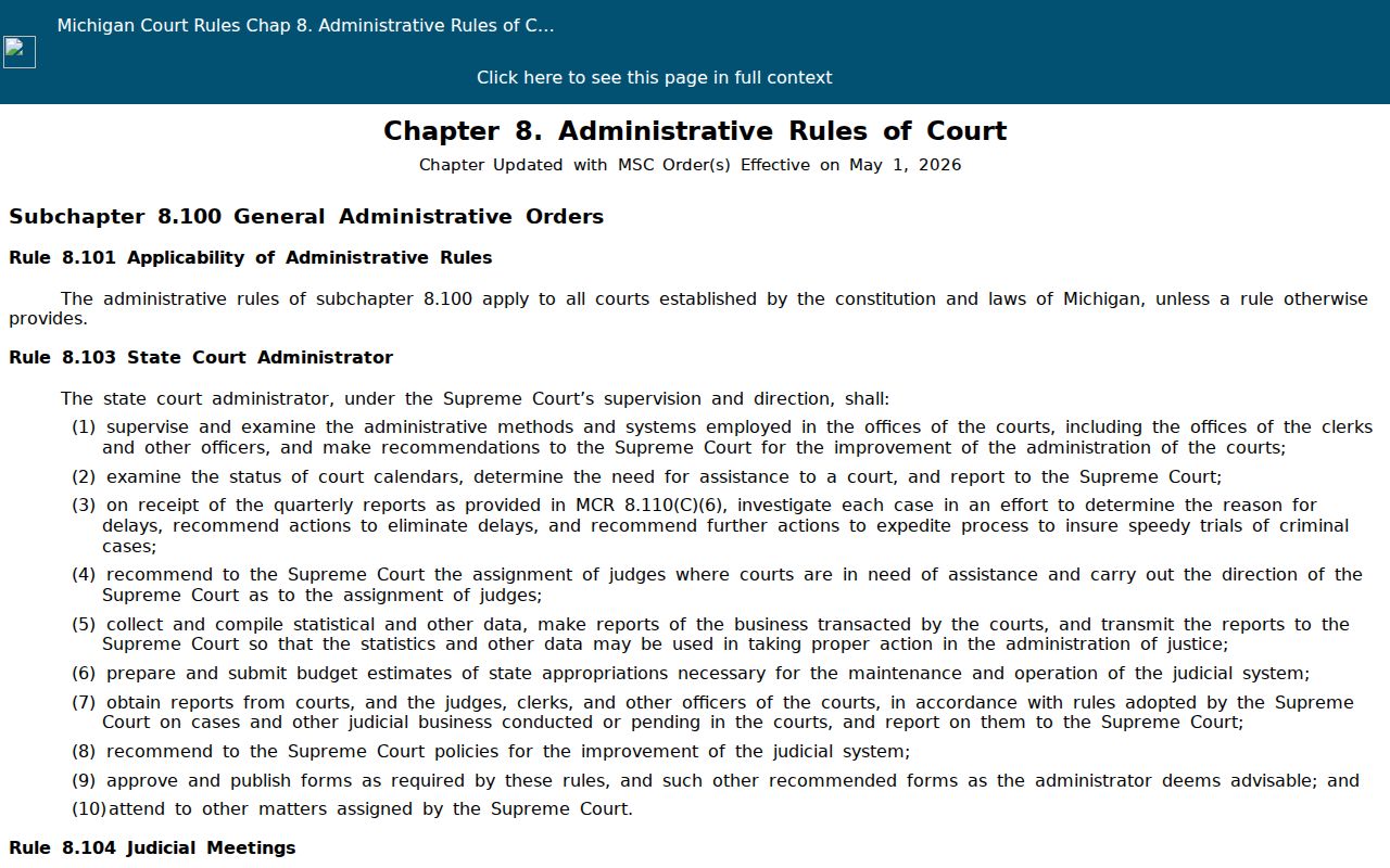 Charlevoix County court case records access, copying, and sealing rules